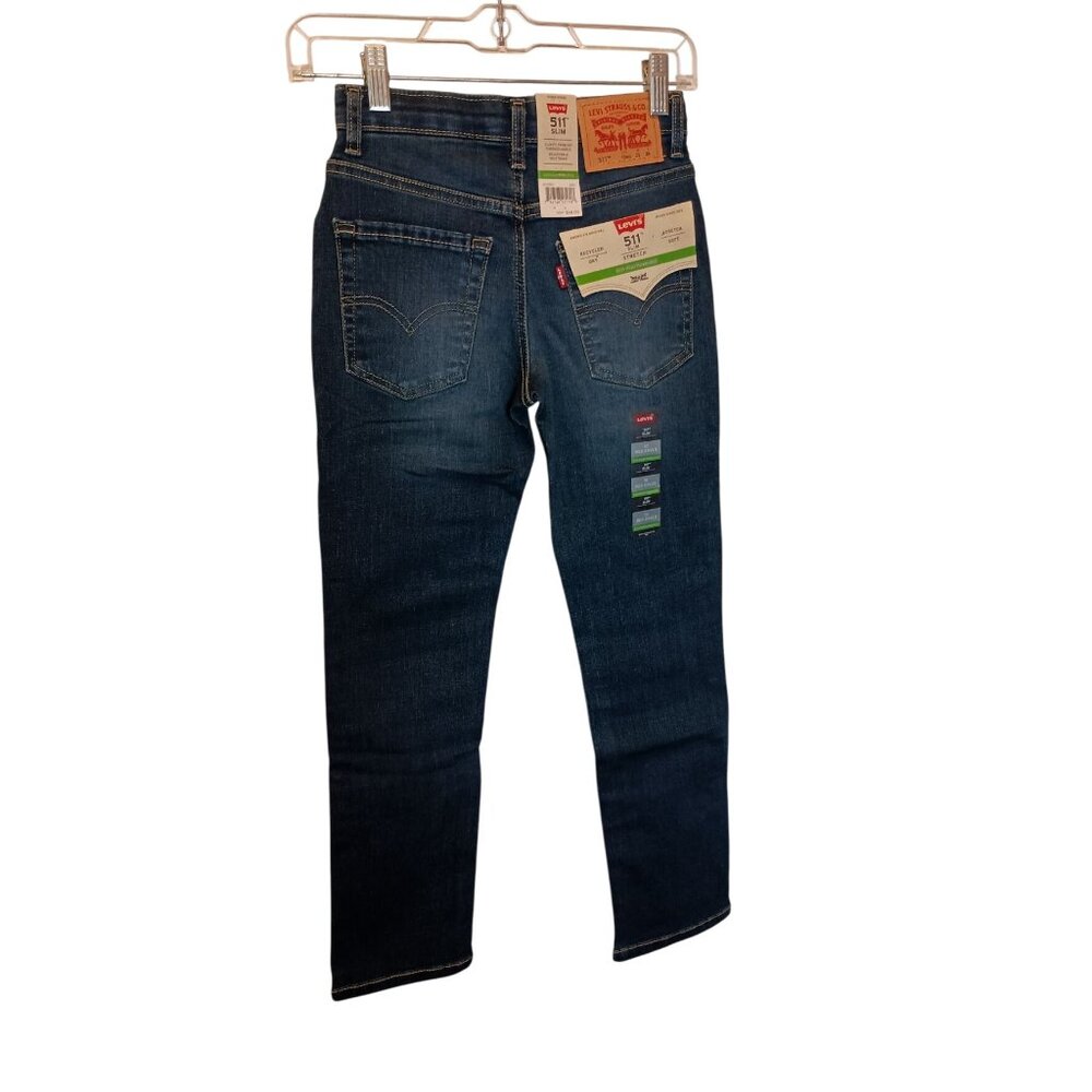 Levi's 511 Slim Flex Stretch 10 Reg. Boy's Blue  Jeans Sz. 25 x 26 - Picture 2 of 8